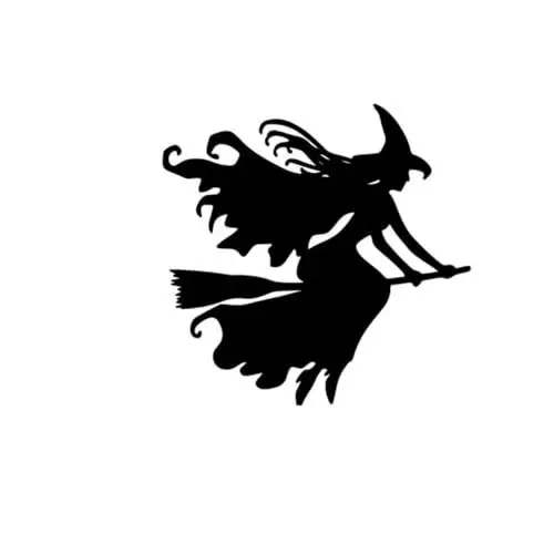 Produktbild: Veemoon 2St Halloween Wandtattoo Horror-Wandaufkleber Halloween-Wand abziehen und aufkleben Fenster Halloween-Wandaufkleber Hexenaufkleber Mode Wandtattoos PVC