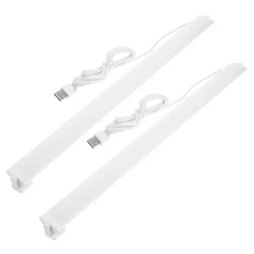 Produktbild: Veemoon 2St LED-Lichtleiste Leselampenstreifen Unterschrankbeleuchtung einstecken LED-Unterschrankbeleuchtung Tischlampen Schreibtischlampe LED-Lesestreifen Leselichtleiste Augenschutz