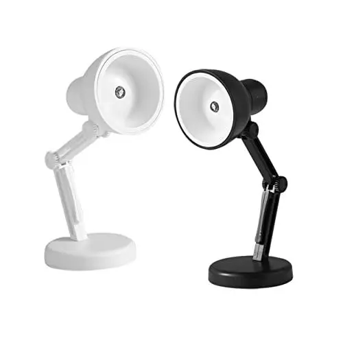 Produktbild: Veemoon 2St Mini-Schreibtischlampe wiederaufladbare Lampe Tischlicht USB-Tischlampe Schreibtisch-Glühbirne bürolampe schreibtisch bürotischlampe Tragbares LED-Licht Leseleuchte Plastik