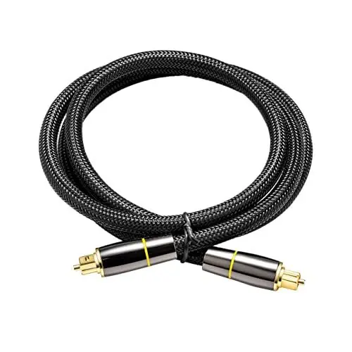 Produktbild: Veemoon Optisches Audiokabel 2 M Glasfaser-audiokabel Für Heimkino-leistungsverstärker Langlebig
