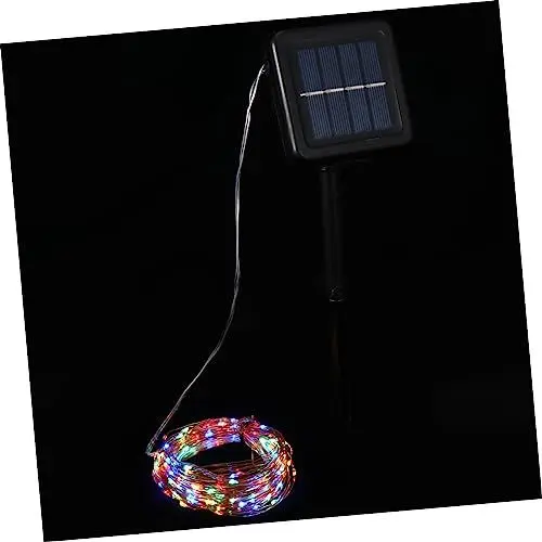 Produktbild: Veemoon Solar-landschaftslichter Girlandenlichter Solar- -gartenlichterketten Dekorative Solarbetriebene Gartenlaterne Hoflicht Schmuck