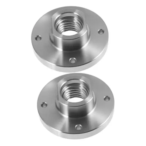 Produktbild: Veemoon 2st Holzdrehmaschine Spannfutter-stirnplatte Drehfutter Ersatz-frontplatte Für Holzbearbeitungsmaschinen Spindelgewindewerkzeug Holzdrehwerkzeug Drehbank Zum Drechseln Stahl Silver