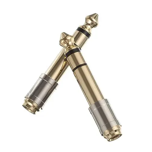 Produktbild: Veemoon Stereo-kopfhöreranschlussadapter 6 35 Mm Auf 3 5 Mm Audioadapter Vergoldeter Konverter