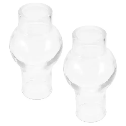 Produktbild: Veemoon 2st Lampenschirm Kerzen Windschutz Bubble Kerzen Wedding Decoration Bubble Candle Oellampen Vesta Schirm Petroleumlampe Ersatzschirm Hochzeitsdekoration Glas Lagerfeuer Einzigartig