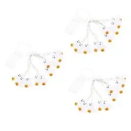 Produktbild: Veemoon 3 Stück Schnur Halloween Lichterketten Außenleuchten Halloween-geisterlichter Kürbis Lichterketten Tag Der Toten Lichter Led-Halloween-Lichter Halloween Lichtschlauch Dekor Plastik