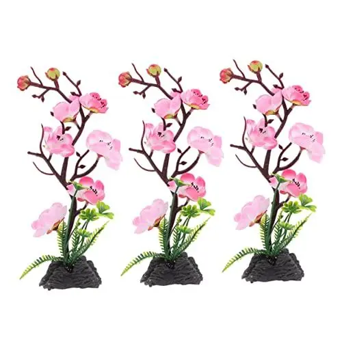 Produktbild: Veemoon 3stücke Teiliges Künstliche Blumen Ornamente Für Sushi Dekoration Japanische Teller Deko Kreative Blumenverzierung Für Kalte Gerichte Für Zuhause Oder Restaurant