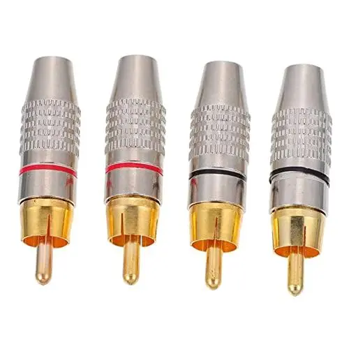 Produktbild: Veemoon Männlicher Audio-vergoldeter - Verbundener Metallgehäuse-buchsenadapter