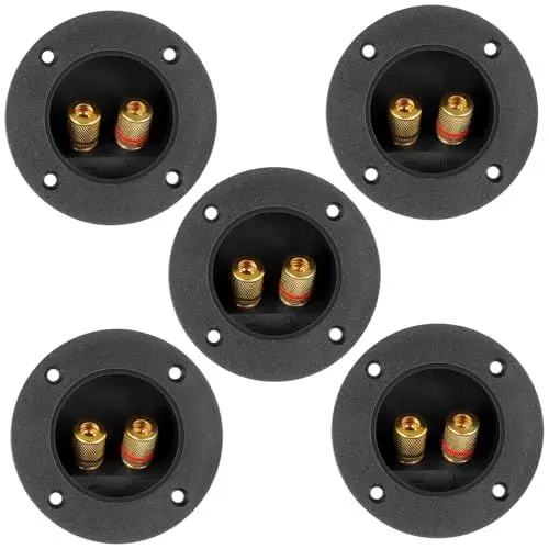 Produktbild: Veemoon Lautsprecheranschluss-Binding-Post-rundstecker Für Heim-auto-stereo-2-wege-lautsprecherbox