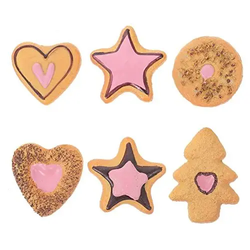 Produktbild: Veemoon 6st Brotmagnete 3D-kühlschrankmagnete Aufkleber Beachten Erdbeerplätzchen Magnete Für Kühlschrank 3D-Aufkleber Küchen-kühlschrank-dekor Wohnkultur Brotfruchtbaum Harz Lebensmittel
