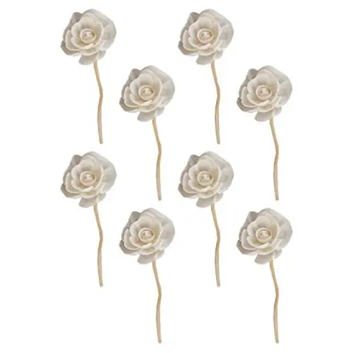 Produktbild: Veemoon Handgemachte Blumen-diffusor-Sticks 8 Stück Natürlicher Rattan-raumduft
