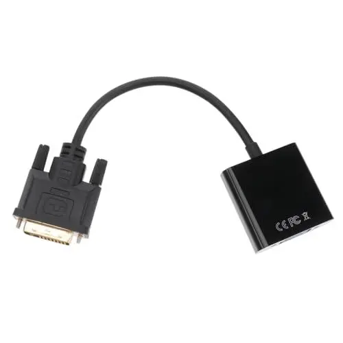 Produktbild: Veemoon DVI-zu-VGA-Adapter DVI-D zu VGA DVI-D-zu-VGA-Adapter Konverter