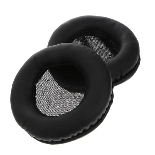 Produktbild: Veemoon Ersatz-ohrpolster Für Dh1200 2000/1500/205/hd225 V700dj 90 Mm Schwarzer Schwamm Für Komfort Einfache Installation