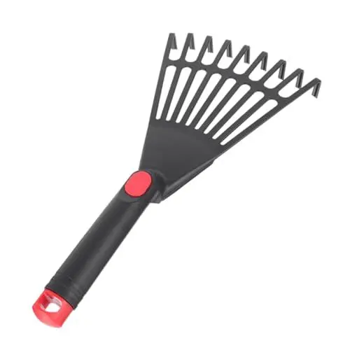 Produktbild: Veemoon Gartenrechen gartenwerkzeuge gartengerät gärtuch gärtopf Gardening Rasenharken für den Garten Gartenharken, Motorhacken schwer Rechenkopf Grashalm Kleiner Rechen Strauch Plastik