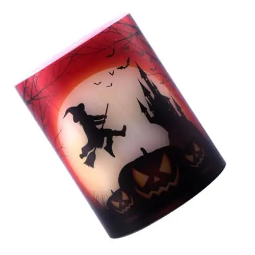 Produktbild: Veemoon Halloween Kerzen Flammenlose Elektronische Kerzen Für Halloween Dekoration Ohne Batterie Für Partys Und Festliche Anlässe Energiesparend Und Sicher