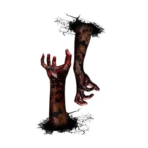 Produktbild: Veemoon Shay Room Decor Halloween Wandaufkleber Geisterhände Gruseliger Aufkleber Aus Pvc Entfernbarer Aufkleber Für Zuhause Und Büro