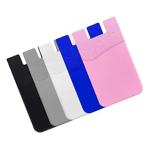 Produktbild: Veemoon Handyhalter 5St Silikon-Handy-Karten Halter kreative Handy-Geldbörsen kleine Kartentaschen Telefon Brieftasche Kartenetui Telefonhalter Karten-Geldbörsen intelligent Karton