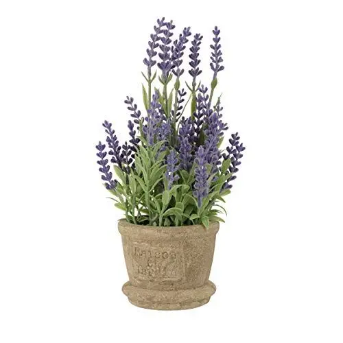 Produktbild: Lavendel Deko Künstliche Lavendelanlage in Topf Gepflogene Gef?lschte Faux Pflanzen Lebensleine Grün Für Hochzeit Tischtisch- Mittelstück Büro- Raumdekoration Lavendel Künstlich