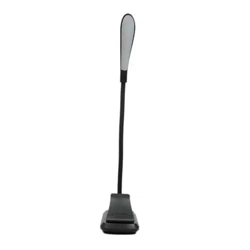 Produktbild: Veemoon Klemmleuchte Led- Flexible Clip-leselampe Für Buch Leselampe Mit Usb-ladefunktion Augenfreundliches Leseleuchte Für Bett Camping Reisen Schwarz