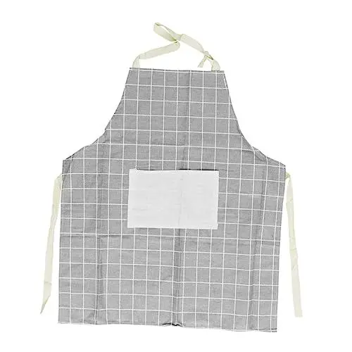 Produktbild: Veemoon Damen Kochschürze Mit Tasche Küchenlatz Kleid Herren Stil Schürze Unisex Muster