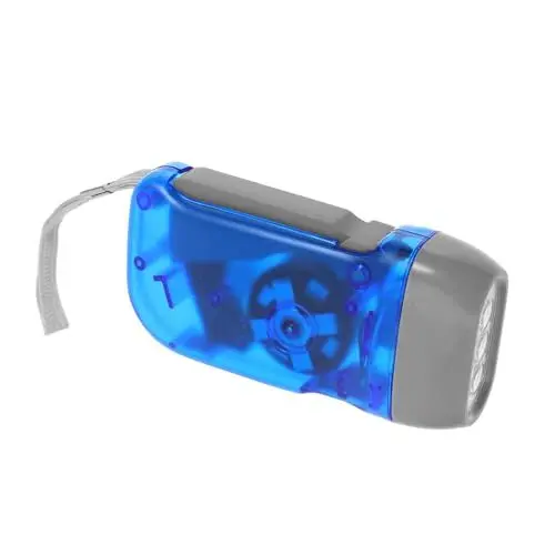 Produktbild: Veemoon Led-taschenlampe Mit Handkurbel Batterielose Survival-taschenlampe Tragbar Für Camping Und Outdoor-aktivitäten Mit Led-licht Und Kurbelmechanismus