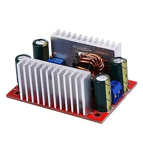 Produktbild: Veemoon Leistungsmodul Einstellbarer Spannungsregler Konvertermodul Schaltleistung Led-treibermodul Dc-dc-aufwärtswandler Schaltnetzteil Batterielademodulplatine Rot Glasfaser