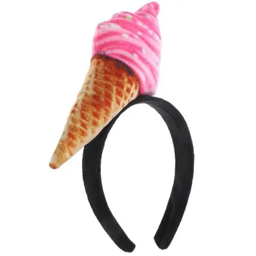 Produktbild: Veemoon Haarreif EistüTe, Lustiges Party-Kopfbedeckung Eiscreme-Hut Essens-Haarband Neuheiten Hut-Stirnband Cosplay-KopfzubehöR FüR Mottoparty-KostüMzubehöR Allgemein