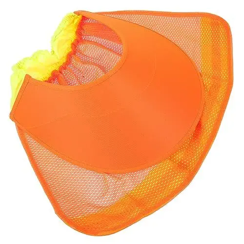 Produktbild: Veemoon Hard Hat Sonnenblende Mit Nackenschutz Atmungsaktives Faltbares Sicherheitshelmmodell Mit Breiter Krempe Reflektierendem Streifen Für Bauarbeiten Gartenpflege Und Mehr