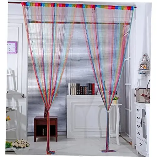 Produktbild: Veemoon Dekorative Vorhänge 100 * 200cm String Vorhang Thread Vorhänge Für Wohnzimmer Schlafzimmer