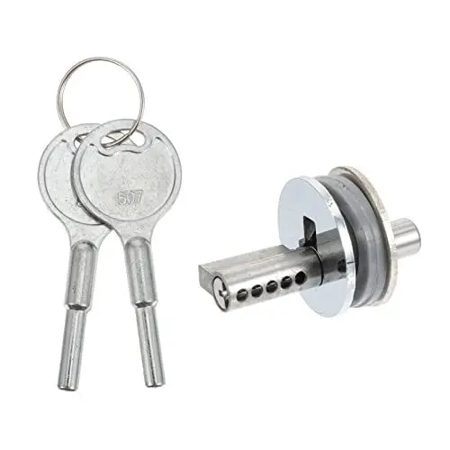 Produktbild: Veemoon Sperren Glasschiebetürschloss Klemmbolzen Schrauben Aus Edelstahl Riegel Der Schiebetür Schieberiegel-türschloss Terrasse Schiebetür Schloss Zinklegierung Schrank Garagenschloss