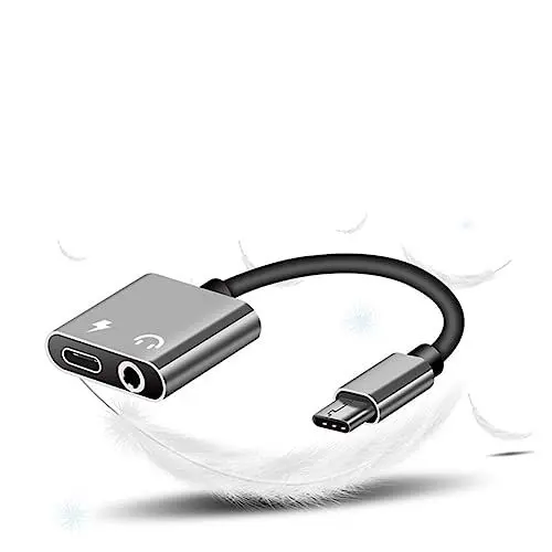 Produktbild: Veemoon - Auf 3 5 Mm Kopfhöreradapter Mit Ladefunktion Für 2/2 U11 P20/p20 Silber