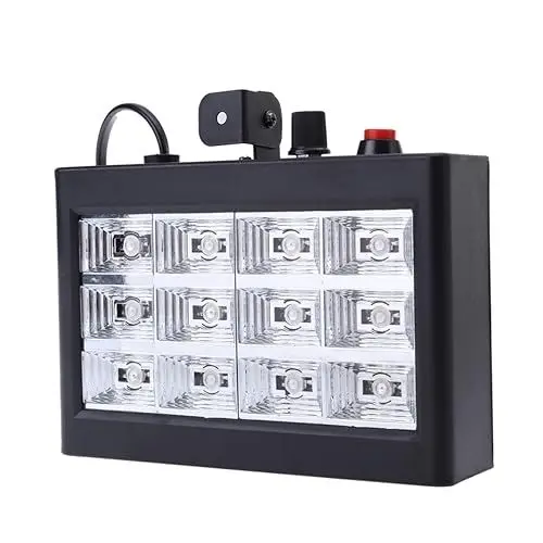 Produktbild: Veemoon led light rgb leuchte glitterlampe Party light blitzlampe flash lights Bühnenbeleuchtung Disco-Blitzlicht Disco-Licht LED-Bühnenlampe Partylicht par Licht Stroboskop Blitzlichter