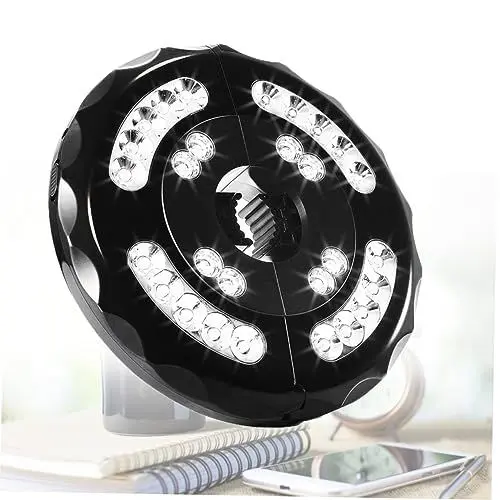Produktbild: Veemoon Led Gartenlichter Für Sonnenschirme Abnehmbare Kabellose Notlichtlampe Für Camping Outdoor Und Zelt Tragbares Usb-aufladbares Design Schwarz