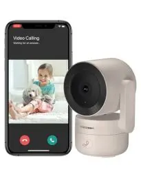 Produktbild: VEEZOOM 4MP WLAN Kamera Indoor, 360° PTZ Kamera Überwachung Innen, 2.4G WiFi Baby/Haustier Innenkamera, HD-Nachtsicht, KI Personenerkennung, One-Touch-Anruf, Automatische Verfolgung, 504D