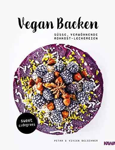 Produktbild: Vegan backen - süße, verwöhnende Rohkost-Leckereien | roh veganes Backbuch | backen unter 42 Grad | vegane Rezepte zuckerfrei und glutenfrei: Süße, verwöhnende Rohkost-Leckereien. Sweet 41 degrees