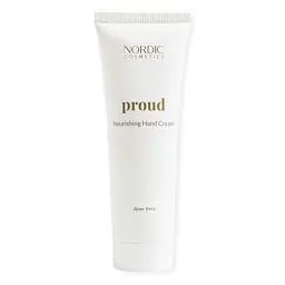 Produktbild: Vegane Handcreme für ein strahlendes Hautbild mit Aloe Vera 50ml – Dermatologisch getestet mit Bestnote „SEHR GUT“ – Tierversuchsfreie Kosmetik – Nordic Cosmetics Handcreme