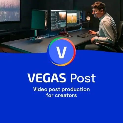Produktbild: VEGAS Post 20 - Videonachbearbeitung für Kreative | Videobearbeitungsprogramm | Videoschnittprogramm | Video Bearbeitung Software | Windows 10/11 PC | 1 PC Lizenz