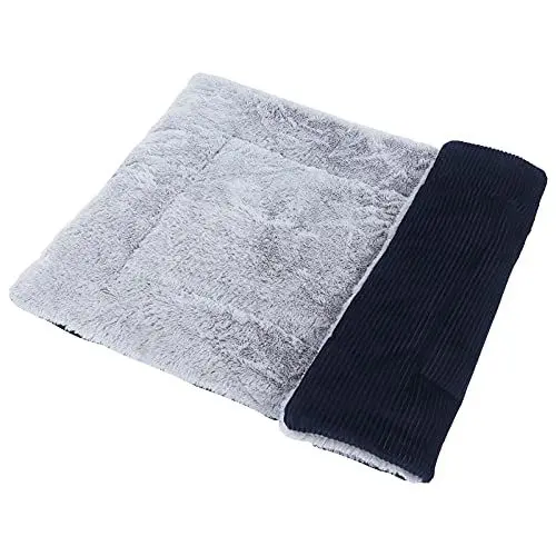 Produktbild: Vejaoo Hundematte Weiche und warme Matte Liegedecke für Hunde und Katzen Sofa für Heimtiere XZ014 (S(60 X 45CM), Wick Dark Blue)