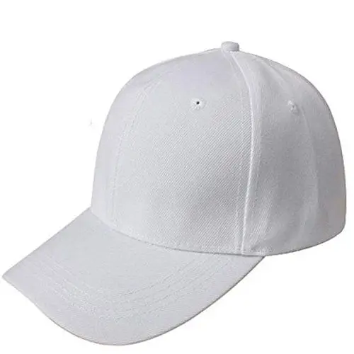 Produktbild: vejtmcc Baseballmütze Blank Hat Einfarbig Verstellbarer Hut Männer Cap (White, One Size)
