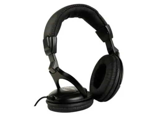 Produktbild: Velleman Digitaler Stereo-Kopfhörer, anpassbares Robustes Kopfband, dynamischer Lautsprecher Ø 40 mm, Frequenzbereich 20-20000 Hz, perfekt für DJs, Kabel 2 m, 185 g, schwarz