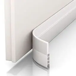 Produktbild: Vellure® Türdichtung Zugluftstopper für Türen- NEU Premium Türdichtung selbstklebend (Energie sparen - Schnell & einfach angebracht) Tür Zugluftstopper ideal auch als Kälteschutz (5 x Weiß)