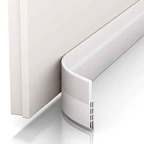 Produktbild: Vellure® Türdichtung Zugluftstopper für Türen- NEU Premium Türdichtung selbstklebend (Energie sparen - Schnell & einfach angebracht) Tür Zugluftstopper ideal auch als Kälteschutz (5 x Weiß)