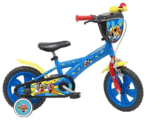 Produktbild: Vélo ATLAS Unisex Jugend Disney Mickey 12 Zoll Fahrrad mit 1 Bremse, blau, 12''