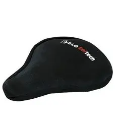 Produktbild: Velo Standard Gel-Satteldecke, Gelsattelbezug, mit Sicherheitsband, Weicher Sattelüberzug für Mountainbike, Rennrad, E-Bike - Mountainbike Zubehör für Herren und Frauen, 235x260mm