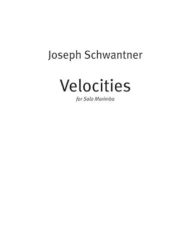 Produktbild: Velocities: Moto Perpetuo. Marimbaphon.