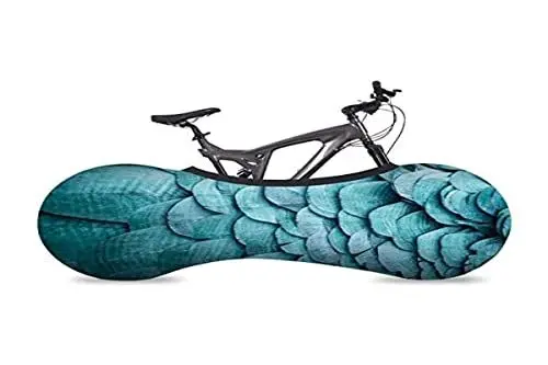 Produktbild: VELOSOCK Indoor Fahrradschutzhülle Fahrradabdeckung zur Lagerung - Feathers - Die Beste Lösung, um Böden und Wände SCHMUTZFREI zu halten - Passt für 99% Aller Erwachsenen-Fahrräder