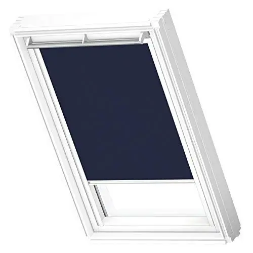 Produktbild: VELUX Original Dachfenster Verdunkelungsrollo, mit weißer Führungsschiene, Dunkelblau, für PK06