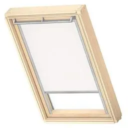 Produktbild: VELUX Original Dachfenster Verdunkelungsrollo, mit Grauer Führungsschiene, Weiß, für GGL SK08, GGU SK08, GPL SK08, GPU SK08, GTL SK08, GTU SK08