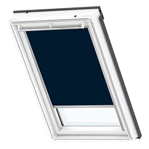 Produktbild: VELUX Original Verdunkelungsrollo (DKU), Silberne Seitenschienen, 306, 14, Uni Dunkelblau