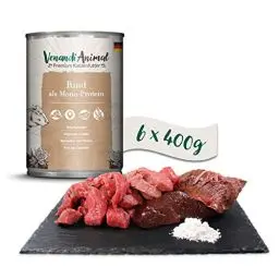 Produktbild: Venandi Animal - Premium Nassfutter für Katzen - Rind als Monoprotein 6er Pack (6 x 400 g), getreidefrei, Monoprotein