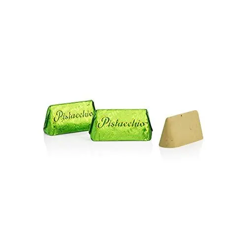 Produktbild: Venchi - Pistazien-Gianduiotto-Pralinen - Pistazienpaste und weiße Schokolade, 1 kg, glutenfrei, ohne Farbstoffe und ohne Konservierungsmittel